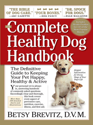 cover image of The Complete Healthy Dog Handbook